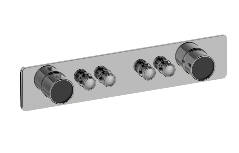 Graff G-18014HAP-AU-T - Traditional 4-Button Split Knob Horizontal Trim