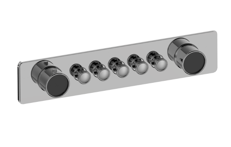 Graff G-18015HAP-AU-T - Traditional 5-Button Split Knob Horizontal Trim