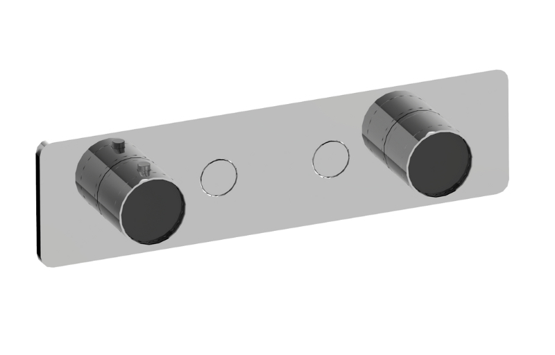 Graff G-18022HAP-AU-T - Contemporary 2-Button Split Knob Horizontal Trim