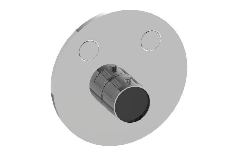 Graff G-18022RDF-AU-T - Contemporary 2-Button Fluted Knurl Round Trim