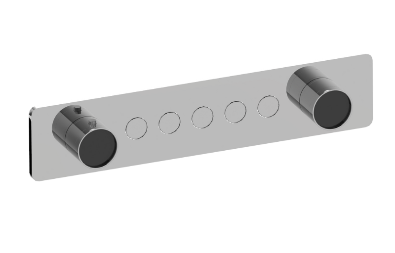 Graff G-18025HAP-AU-T - Contemporary 5-Button Split Knob Horizontal Trim