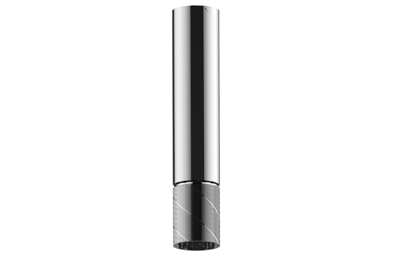 Graff G-18216CCAQ-AU - Ceiling-Mount Contemporary Oblique Knurl Showerhead