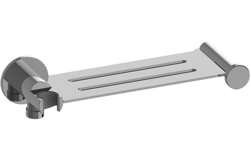 Graff G-19401CP-AU - Contemporary Integrated Elbow, Bracket, Shelf, And Hook