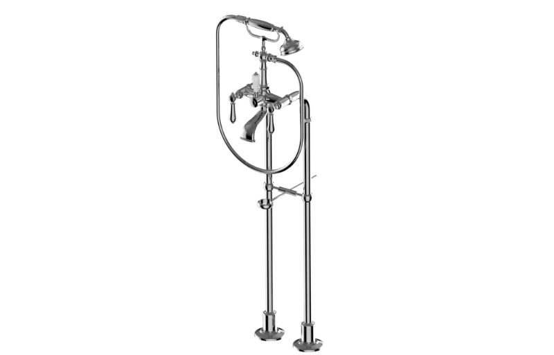 Graff G-3896-LC1-UBB - Exposed Floor-Mounted Tub Filler W/Handshower Set