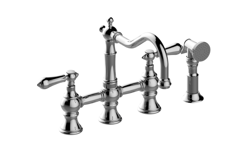 Graff G-4846-LM34-PC - Bridge Kitchen Faucet With Side Spray