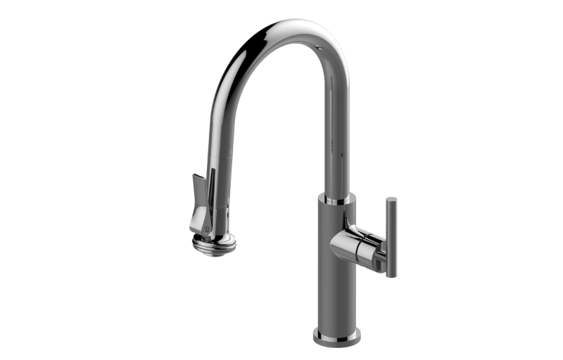 Graff G-5677-LM49J-BK - Pull-Down Bar/Prep Faucet With Chef'S Pro Sprayer