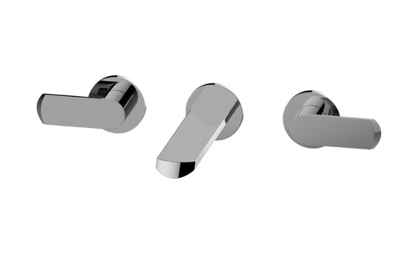 Graff G-6678-LM45B-AU-T - Phase Three-Hole Wall-Mounted Tub Filler With 7-5/18" Spout