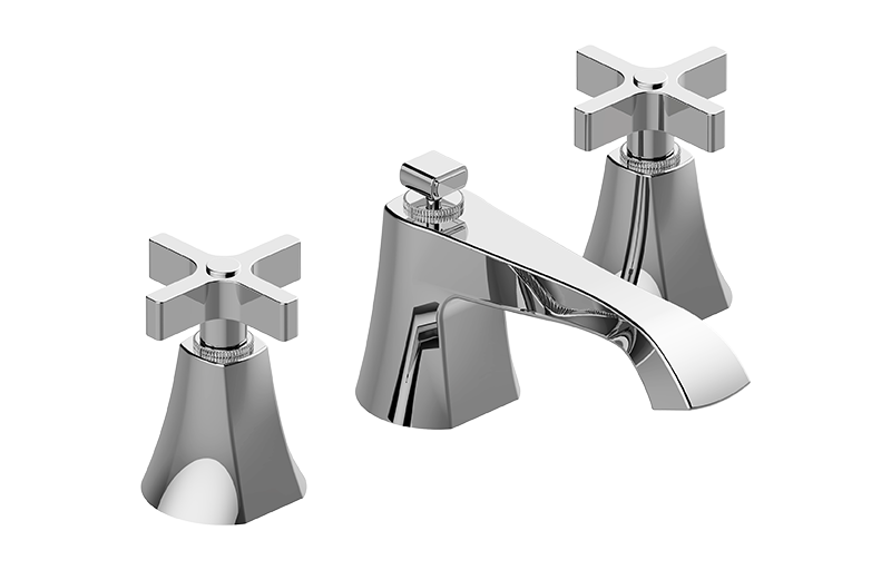 Graff G-6811-C15B-AU - Widespread Lavatory Faucet W/Cross Handle