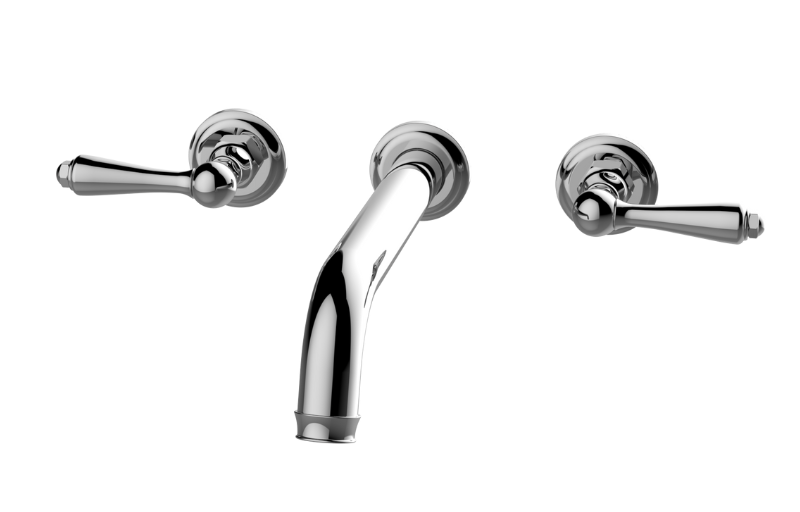 Graff G-6979-LM48B-AU-T - Camdem Three-Hole Wall-Mounted Tub Filler With 9-3/8" Spout