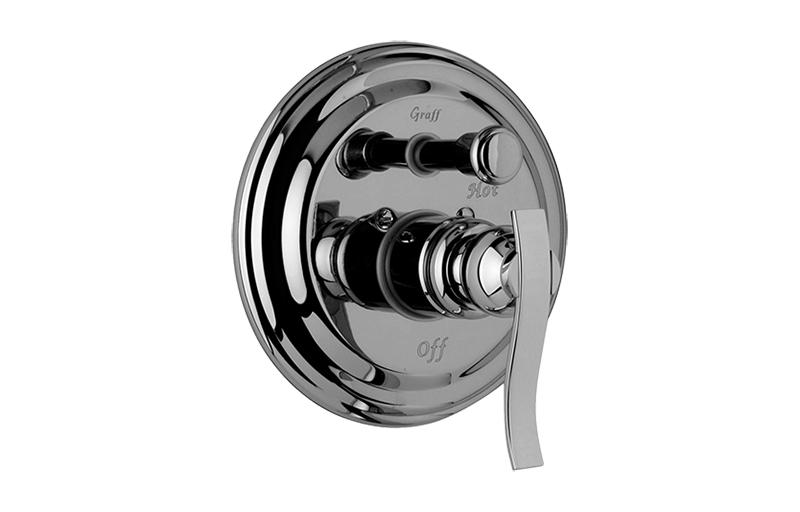 Graff G-7065-LM20S-AU-T - Pressure Balancing Valve Trim With Handle And Diverter (Trim)