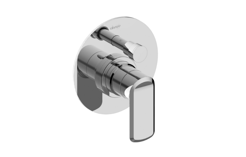 Graff G-7080-LM61S-AU-T - Pressure Balancing Valve Trim With Handle And Diverter (Trim)