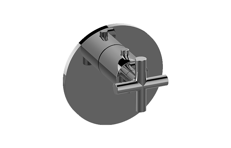 Graff G-8037-C17E-AU-T - Round M-Series Thermostatic Valve Trim Plate With Handle