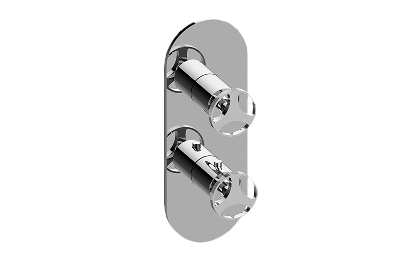Graff G-8047-C19E0-BB-T - Round M-Series Valve Trim With Two Handles