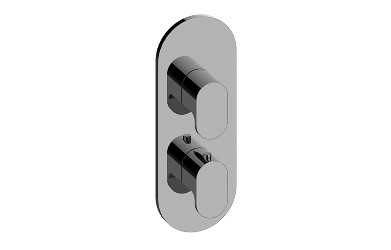 Graff G-8047-LM44E0-BAU-T - Round M-Series Valve Trim With Two Handles