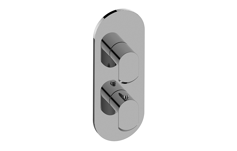 Graff G-8047-LM45E0-AU-T - Round M-Series Valve Trim With Two Handles