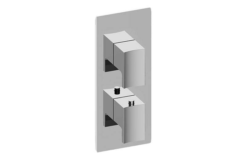 Graff G-8048-LM36E0-AU-T - Square M-Series Valve Trim With Two Handles
