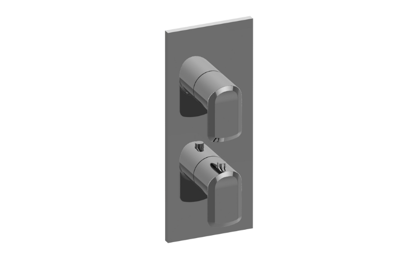 Graff G-8048-LM61E0-AU-T - Square M-Series Valve Trim With Two Handles