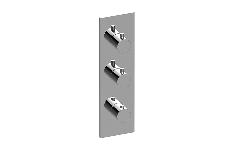 Graff G-8057-RH0-AU-T - Square M-Series Valve Trim With Three Handles