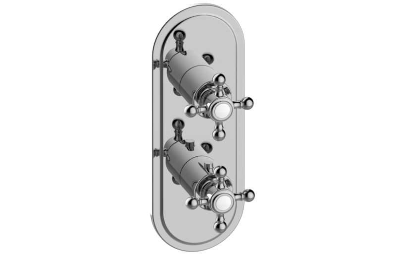 Graff G-8086-C2E0-BK-T - Traditional M-Series Valve Trim With Two Handles