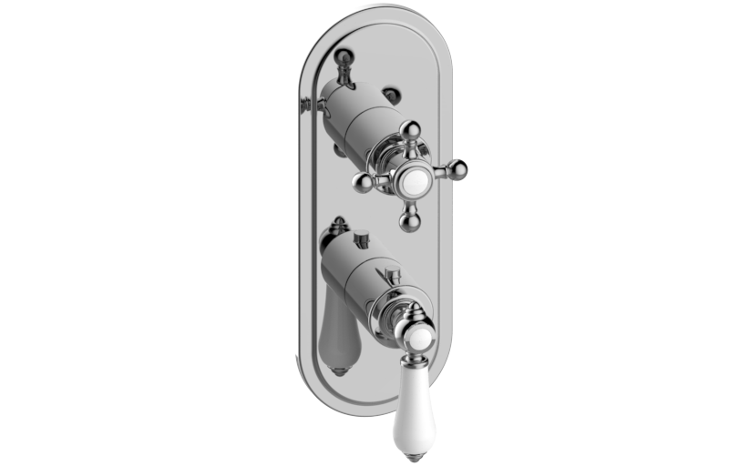 Graff G-8086-LC1C2-AU-T - Traditional M-Series Valve Trim With Two Handles
