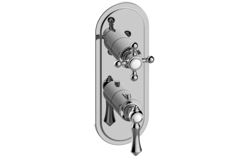 Graff G-8086-LM15C2-AU-T - Traditional M-Series Valve Trim With Two Handles