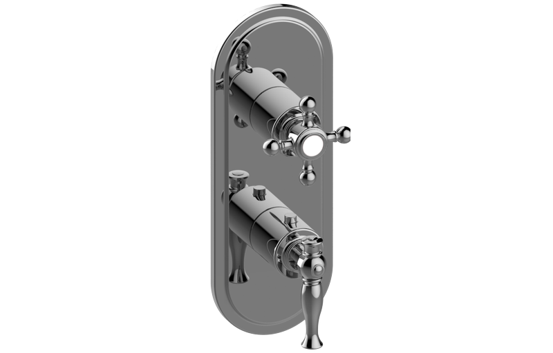 Graff G-8086-LM22C2-AU-T - Traditional M-Series Valve Trim With Two Handles