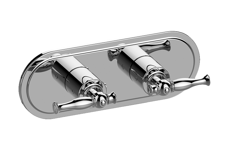 Graff G-8086H-LM22E0-AU-T - Traditional M-Series Valve Trim With Two Handles (Horizontal Orientation)