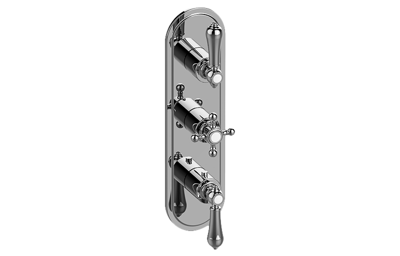 Graff G-8087-ALM34C2-AU-T - Traditional M-Series Valve Trim With Three Handles