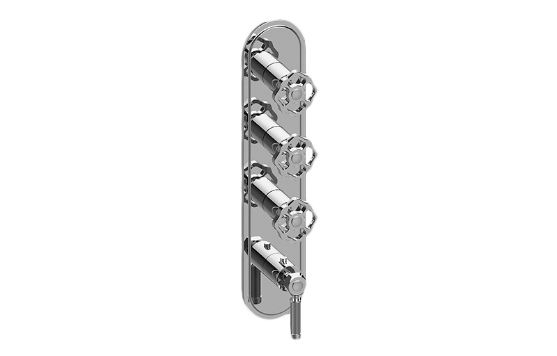 Graff G-8088-LM56C18-AU-T - Traditional M-Series Valve Trim With Four Handles