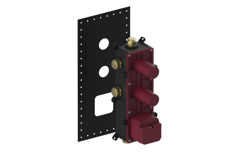 Graff G-82-76-76 - Thermostatic Valve And 2X Stop/Volume Control Valve