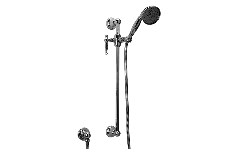 Graff G-8600-LM22S-AU - Traditional Handshower W/Wall-Mounted Slide Bar