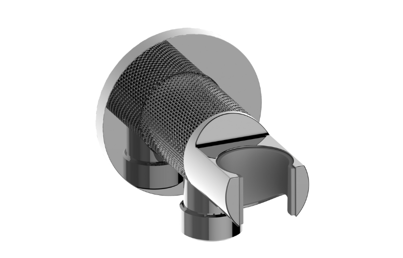 Graff G-8618CD-AU - Contemporary Wall Bracket And Integrated Wall Supply Elbow Diamond Knurled