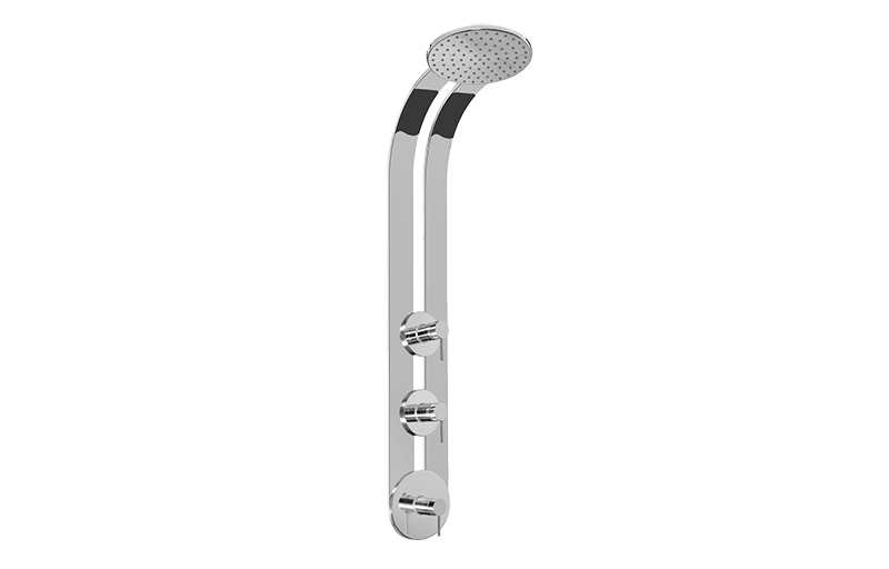 Graff G-8800-LM37S-AU-T - Shower Panel And Handles