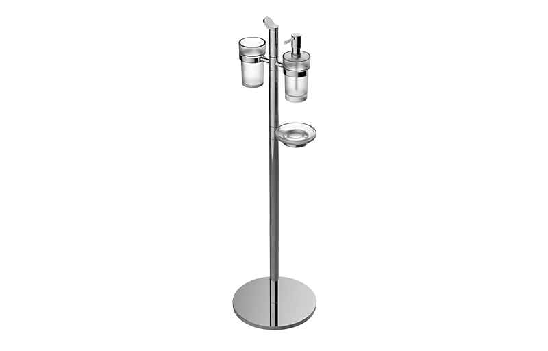 Graff G-9156-AU - Free Standing Soap/Lotion Dispenser, Soap Dish Holder & Tumbler