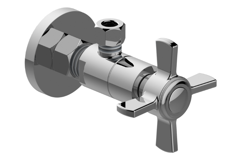 Graff G-9170-C16A-AU - Angle Stop With Decorative Handle