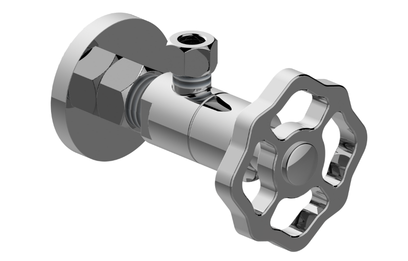 Graff G-9170-C18-AU - Angle Stop With Decorative Handle