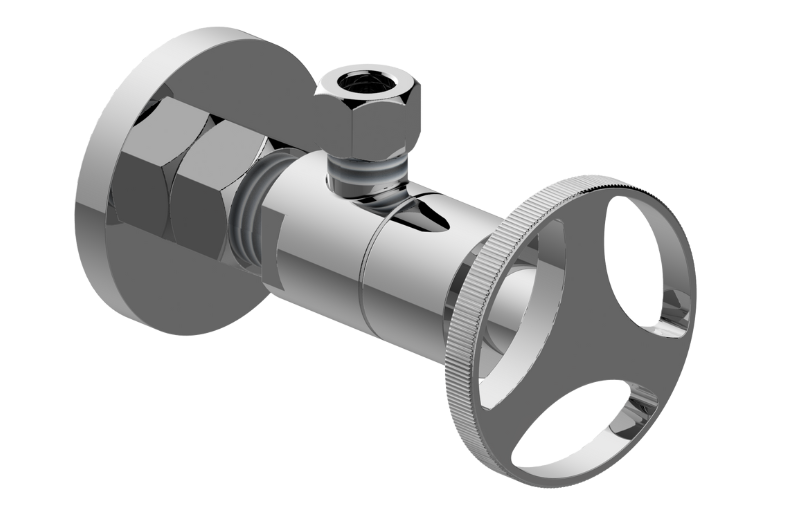 Graff G-9170-C19-AU - Angle Stop With Decorative Handle