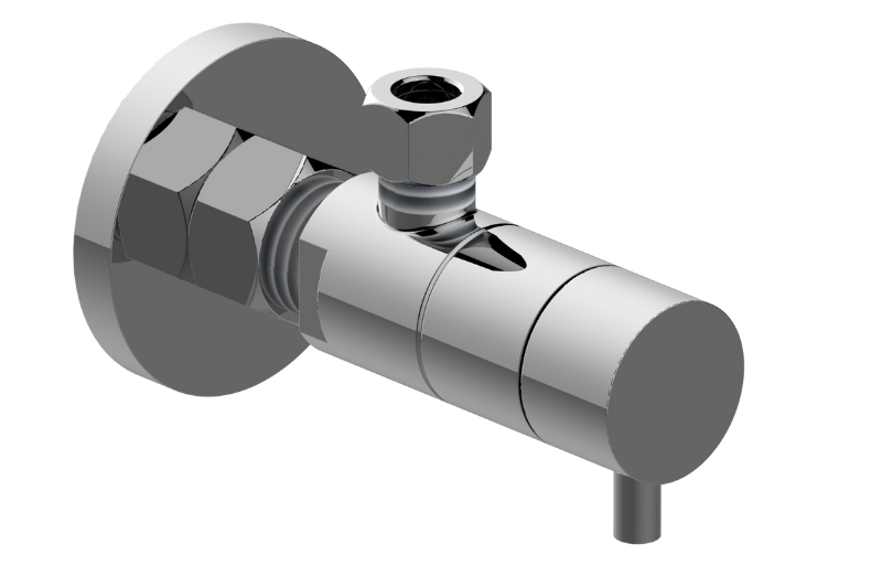 Graff G-9170-LM41A-AU - Angle Stop With Decorative Handle