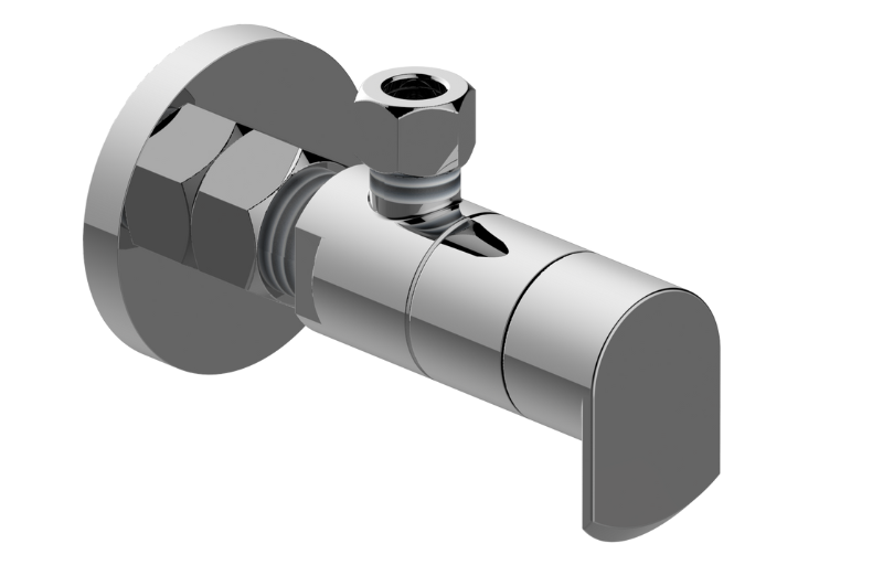 Graff G-9170-LM45A-AU - Angle Stop With Decorative Handle
