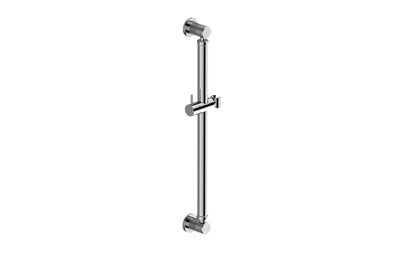Graff G-9563-BK - Round Grab Bar - 24" W/Handshower Holder