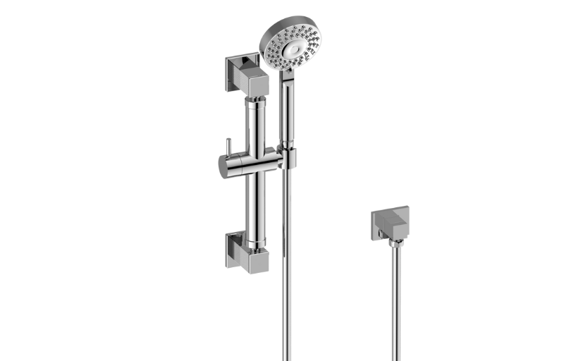 Graff G-9660K-UBB - Multi-Function Handshower W/12" Square Grab Bar
