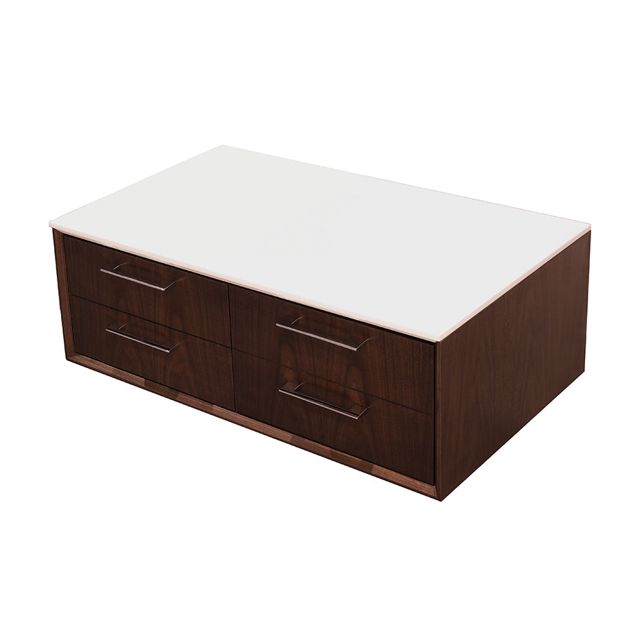 Lacava - Solid Surface Countertop For Wall-Mount Under-Counter Cabinet Gem-St-48, W: 48", D: 22", H: 1/2".