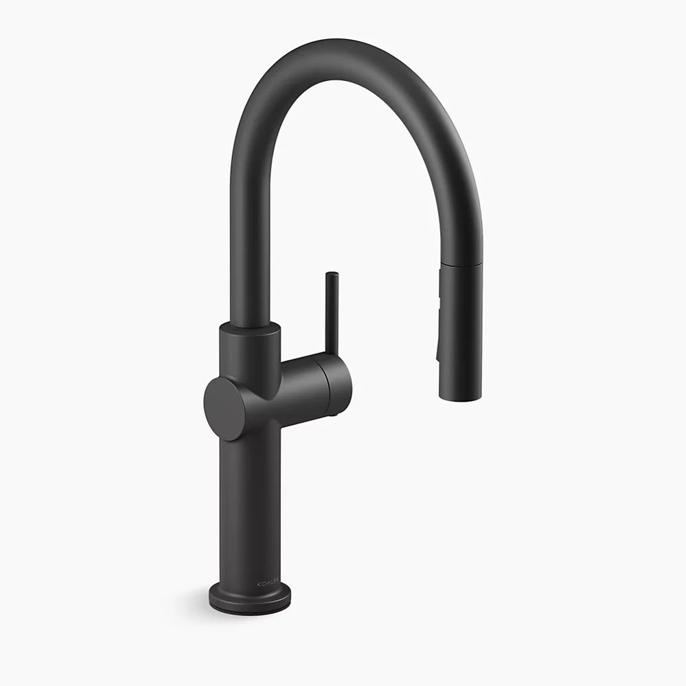 Kohler K-22972-BL - Crue Pull-Down Kitchen Sink Faucet With Three-Function Sprayhead