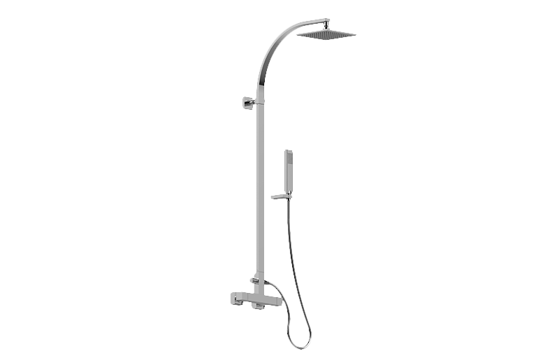 Graff GX-8950-BK - Square Exposed Thermostatic Shower