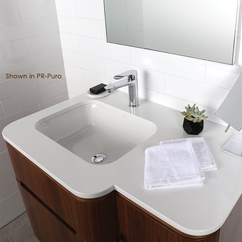 Lacava - Quartz Countertop For Vanity H273L. W: 36", D: 22", H: 3/4". Available In 00-No Faucet Holes; 01-One Faucet Hole; 03-Three Faucet Holes In 8" Spread.