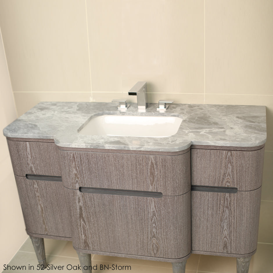 Lacava - Quartz Countertop For Vanity H274. W: 48", D: 22", H: 3/4". Available In 00-No Faucet Holes; 01-One Faucet Hole; 03-Three Faucet Holes In 8" Spread.