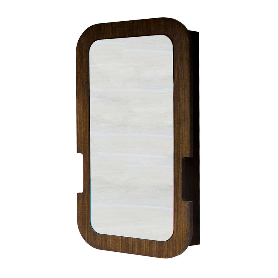 Lacava - Wall Mounted Medicine Cabinet With Wood Frame, Left Hinged Mirror Door, Three Adjustable Glass Shelves, 20"W X 5"D X 36"H