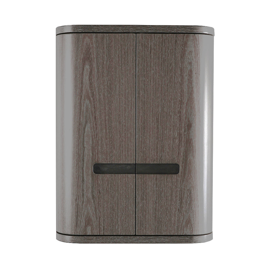 Lacava - Wall Mounted Storage Cabinet With Two Routed Finger Pulled Doors, Two Internal Adjustable Shelves, 18"W X 7"D X 24"H
