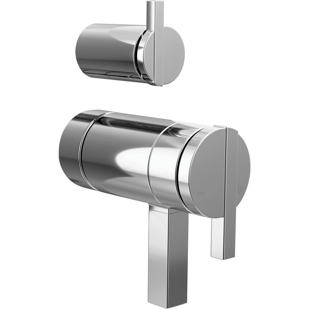 Brizo HW7522-PC - Tempassure® Thermostatic Valve With Integrated Diverter Trim Lunar Handle Kit