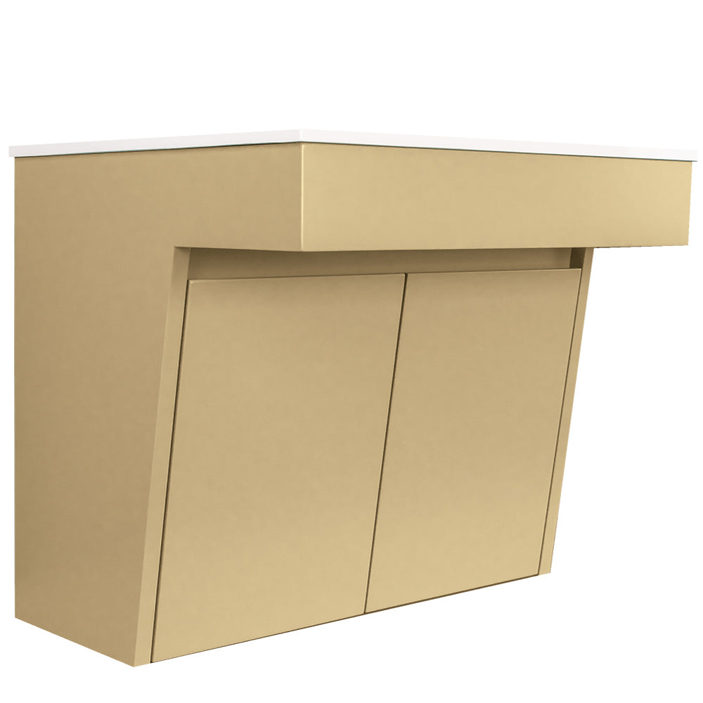 Lacava - Wall-Mount Vanity With Two Doors And Fingerpull Openings; Can Meet Federal Ada Requirements When Installed Correctly. Vanity Top Sink K30 Sold Separately. 29-1/2"W, 21-3/4"D, 23-1/2"H